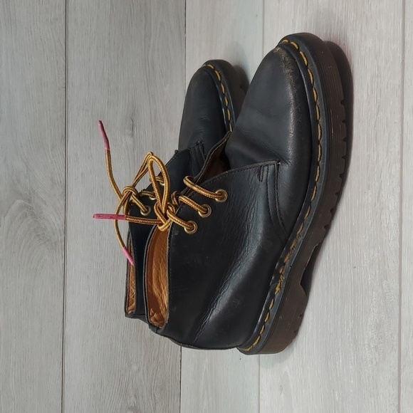 Vintage Dr.Martens 6184 Womens Y2K Leather Chunky Platform boots shoes sz UK4 - Picture 1 of 16